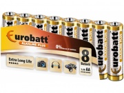Baterie Alkaline Plus LR6 EUROBATT 8szt shrinku AA (LR6-SP8)