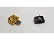 Czytnik USB-C kart micro SD aluminiowy (EAM1202P)