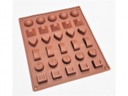 Forma silikonowa do czekoladek mix 6 wzorów (EBB0228P)