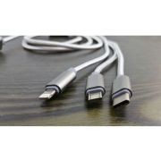 Kabel do ładowania micro USB, USB-C, Iphone 120cm (MJ9827_EAM253S)