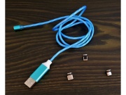Kabel magnetyczny świecący iphone usb-c micro usb (MB-14056)