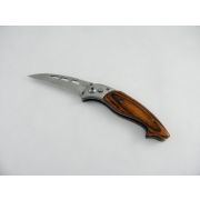Scyzoryk nóż boczny sprężynowy 21cm drewno (MB-9233)